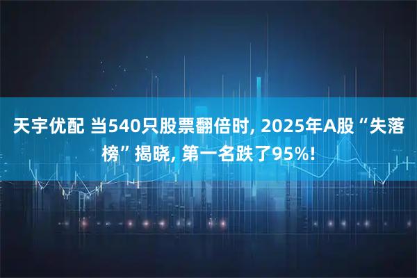 天宇优配 当540只股票翻倍时, 2025年A股“失落榜”揭晓, 第一名跌了95%!