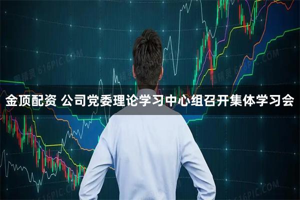 金顶配资 公司党委理论学习中心组召开集体学习会